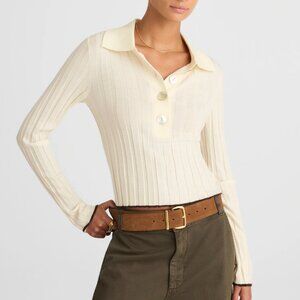 NWT! MADEWELL Ribbed Polo Sweater Size Small